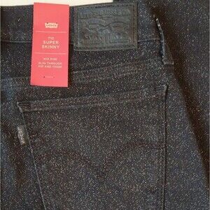 NWT Levi's 710 Super Skinny Shimmer Jeans